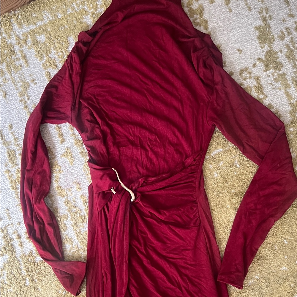 Commense Red Maxi Dress